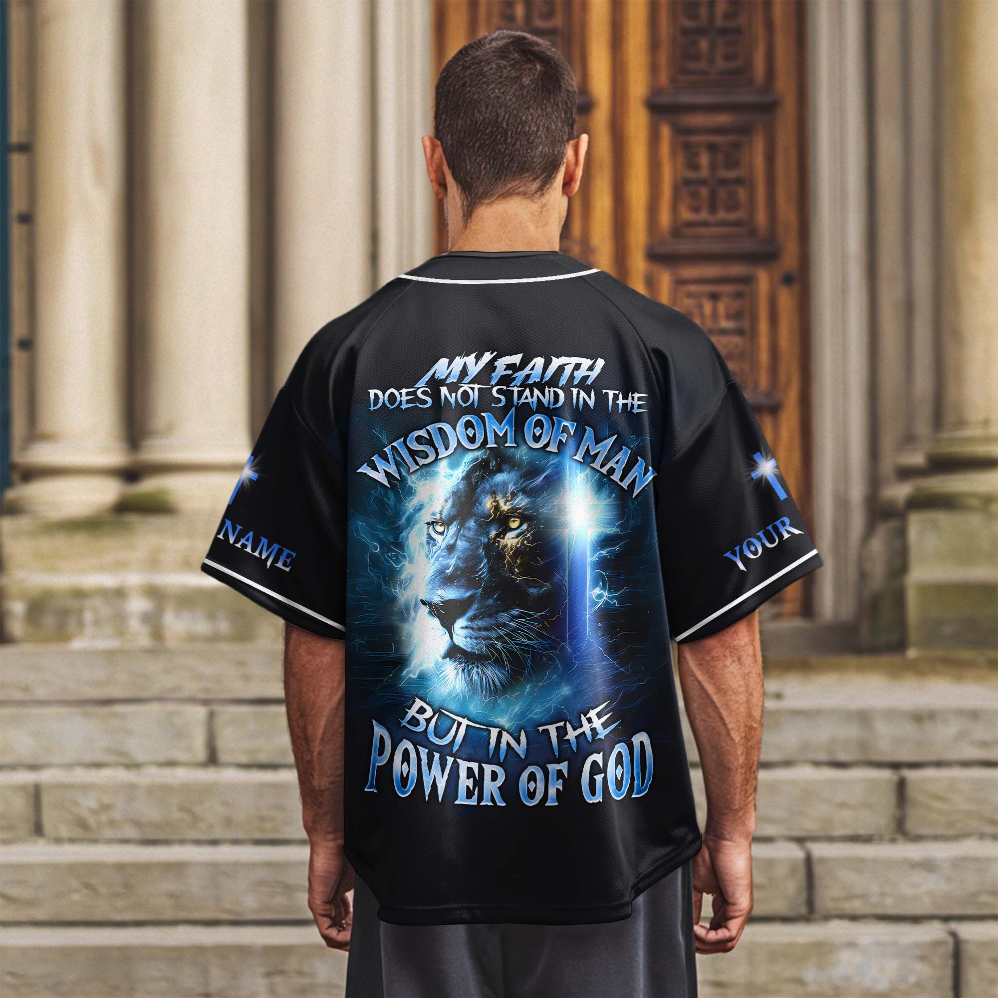 The Power Of God Custom Name Baseball Jersey
