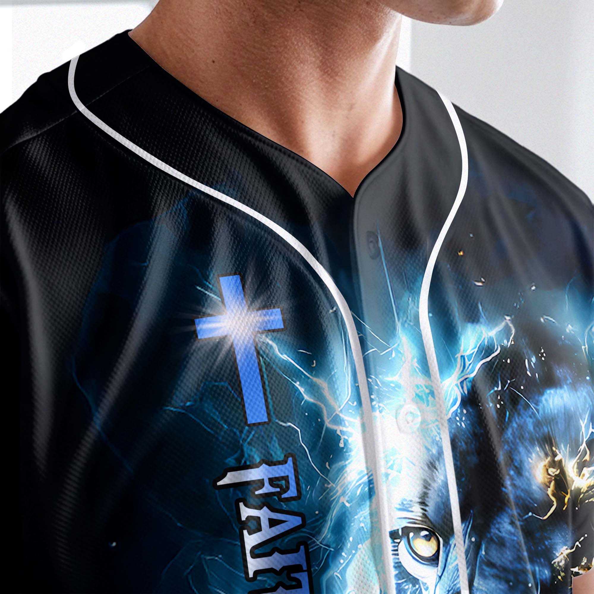 The Power Of God Custom Name Baseball Jersey