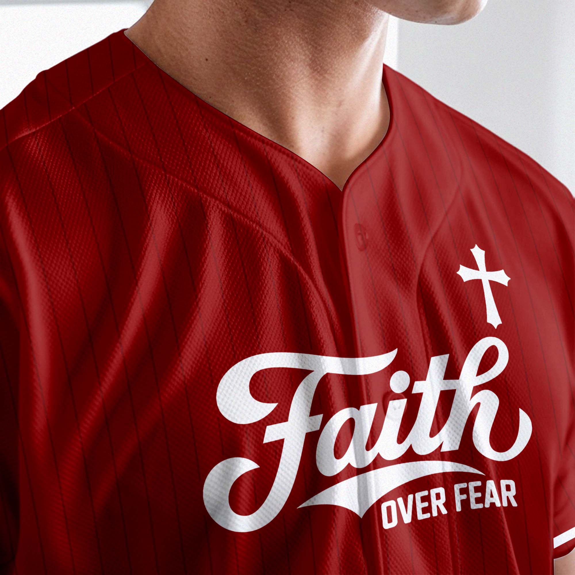 Faith Over Fear Baseball Jersey