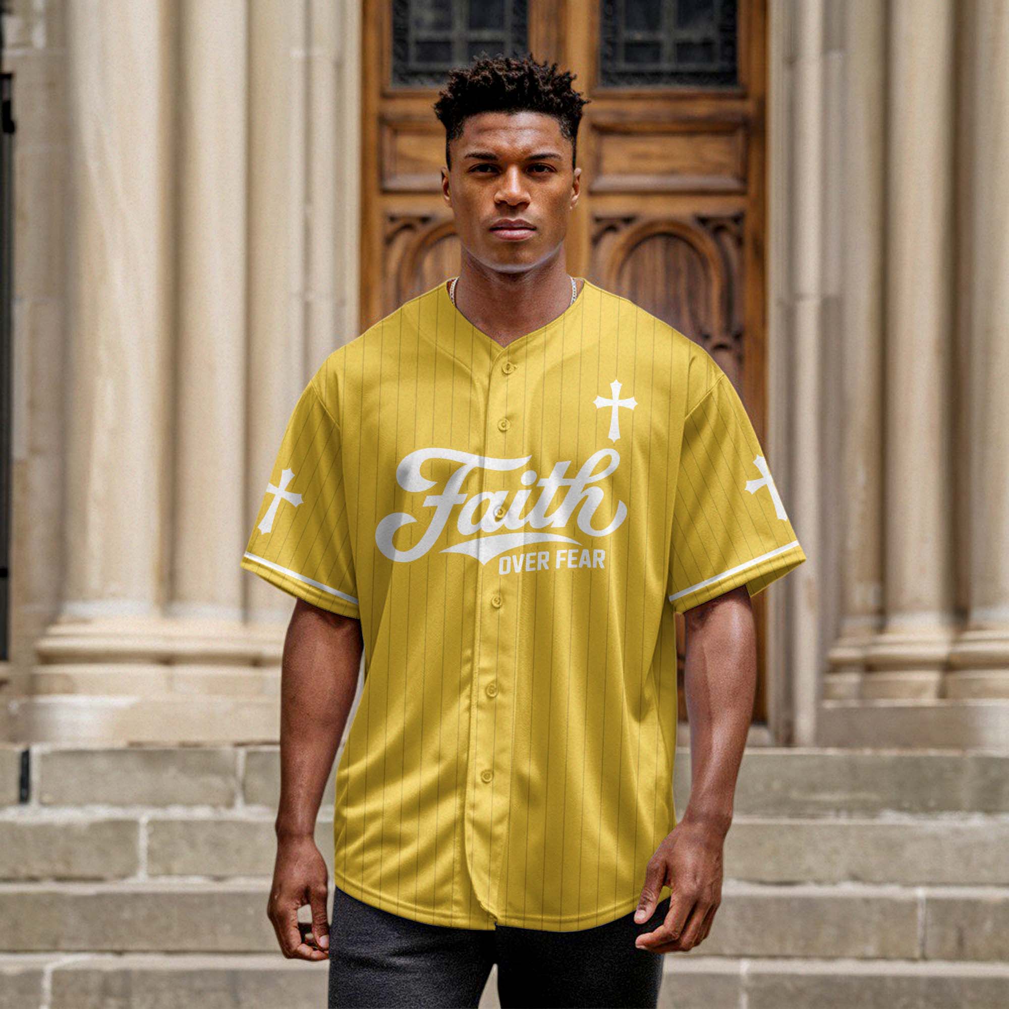 Faith Over Fear Baseball Jersey