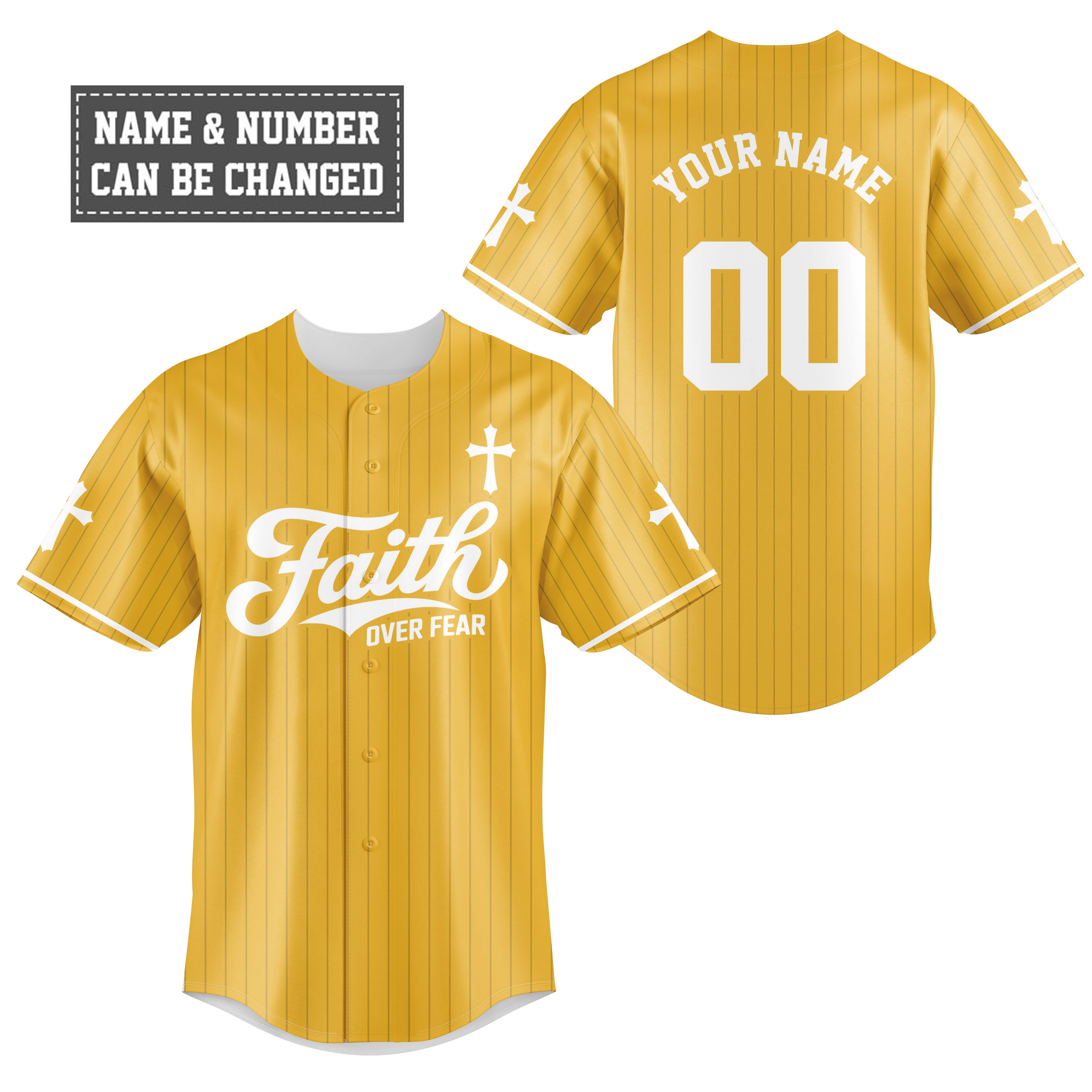 Faith Over Fear Baseball Jersey
