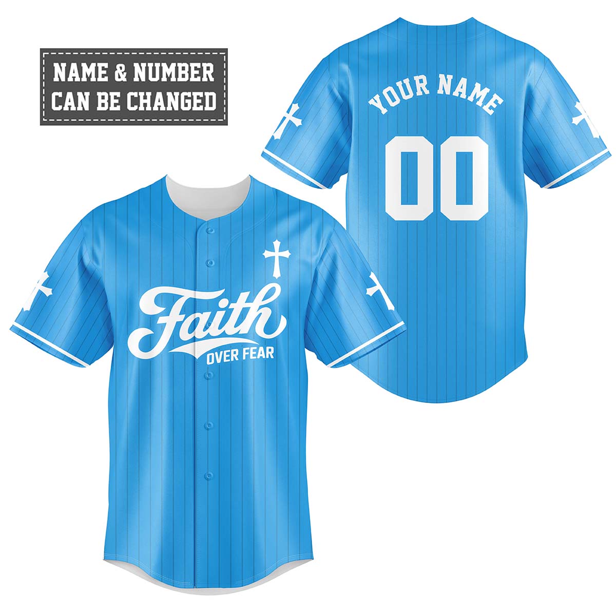 Faith Over Fear Baseball Jersey