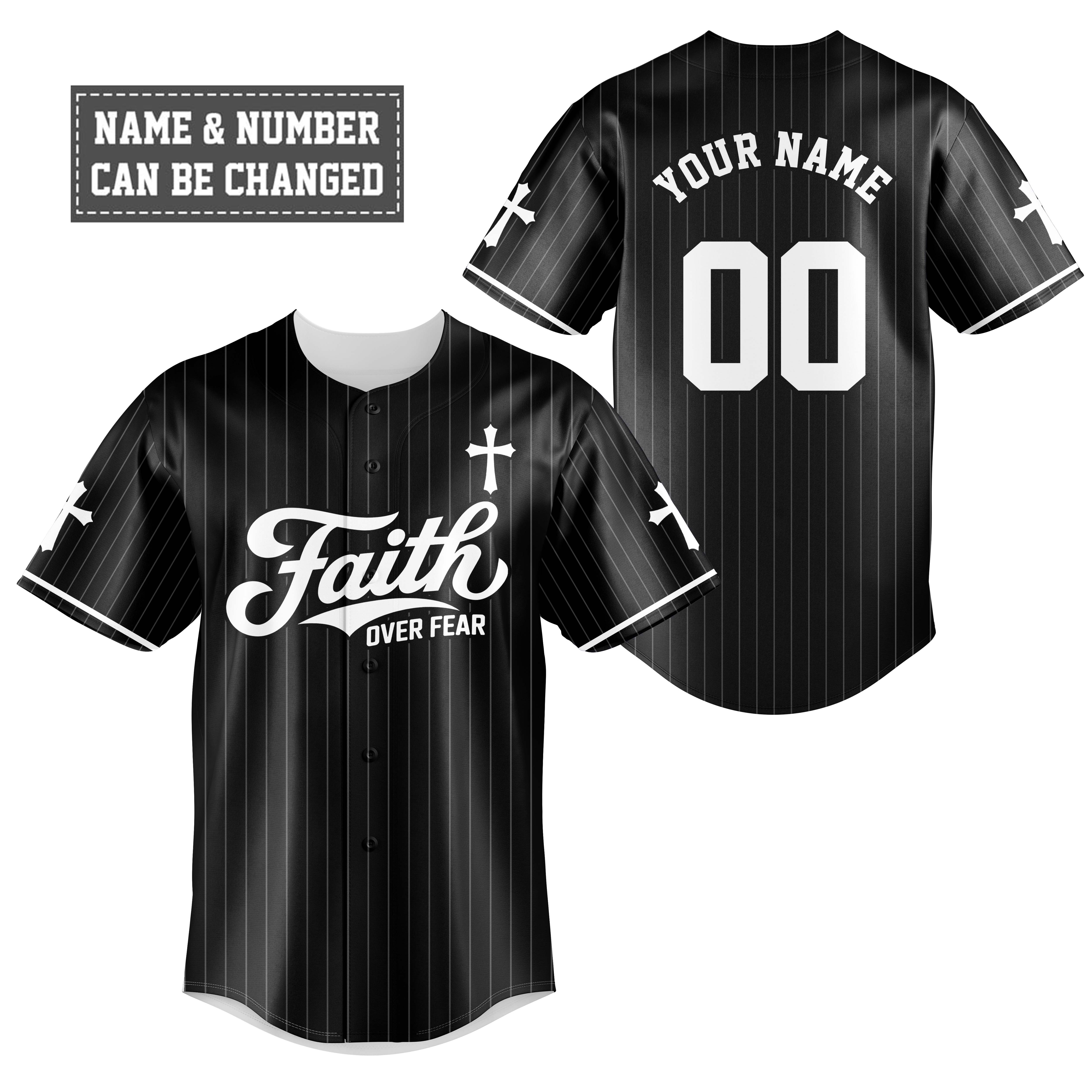 Faith Over Fear Baseball Jersey