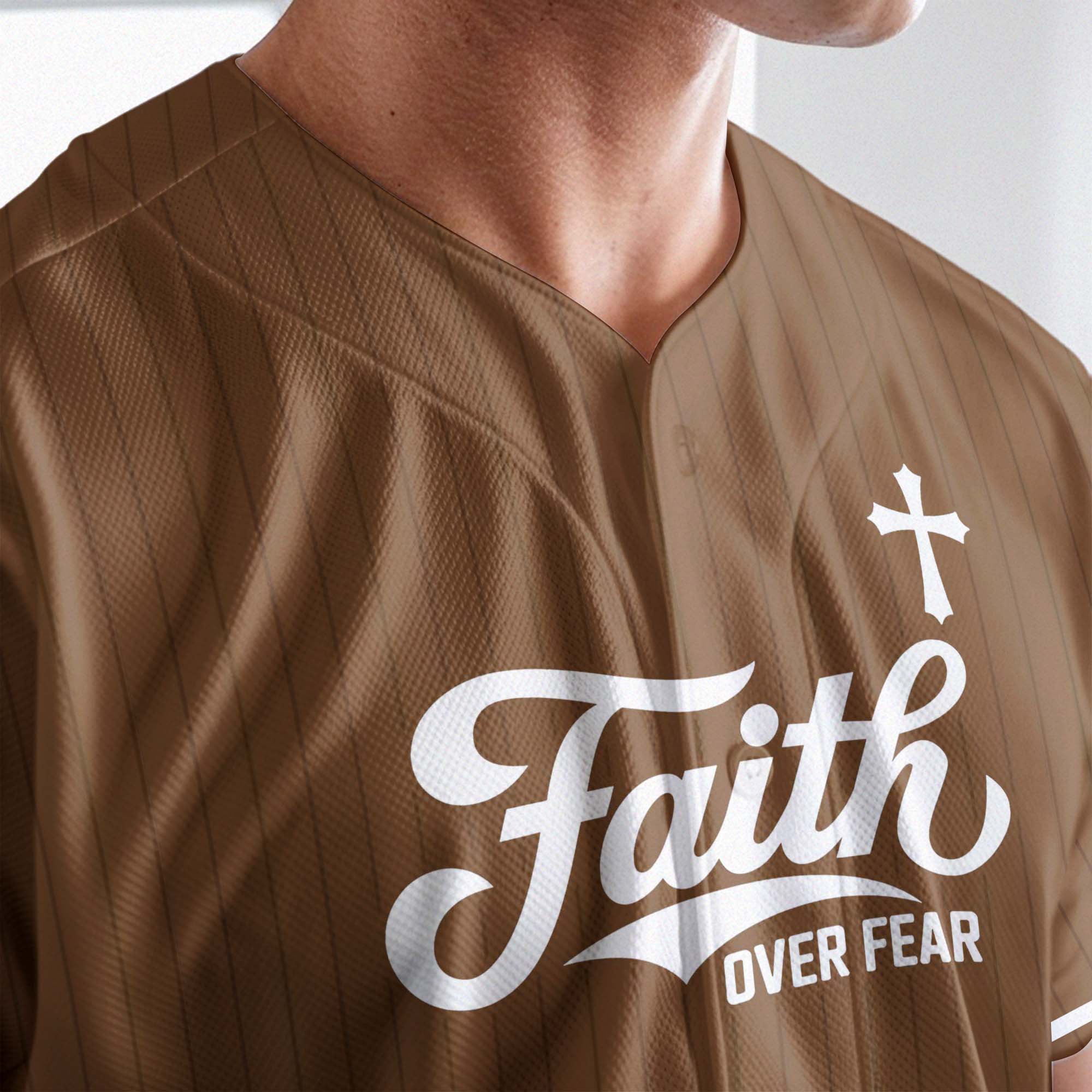 Faith Over Fear Baseball Jersey