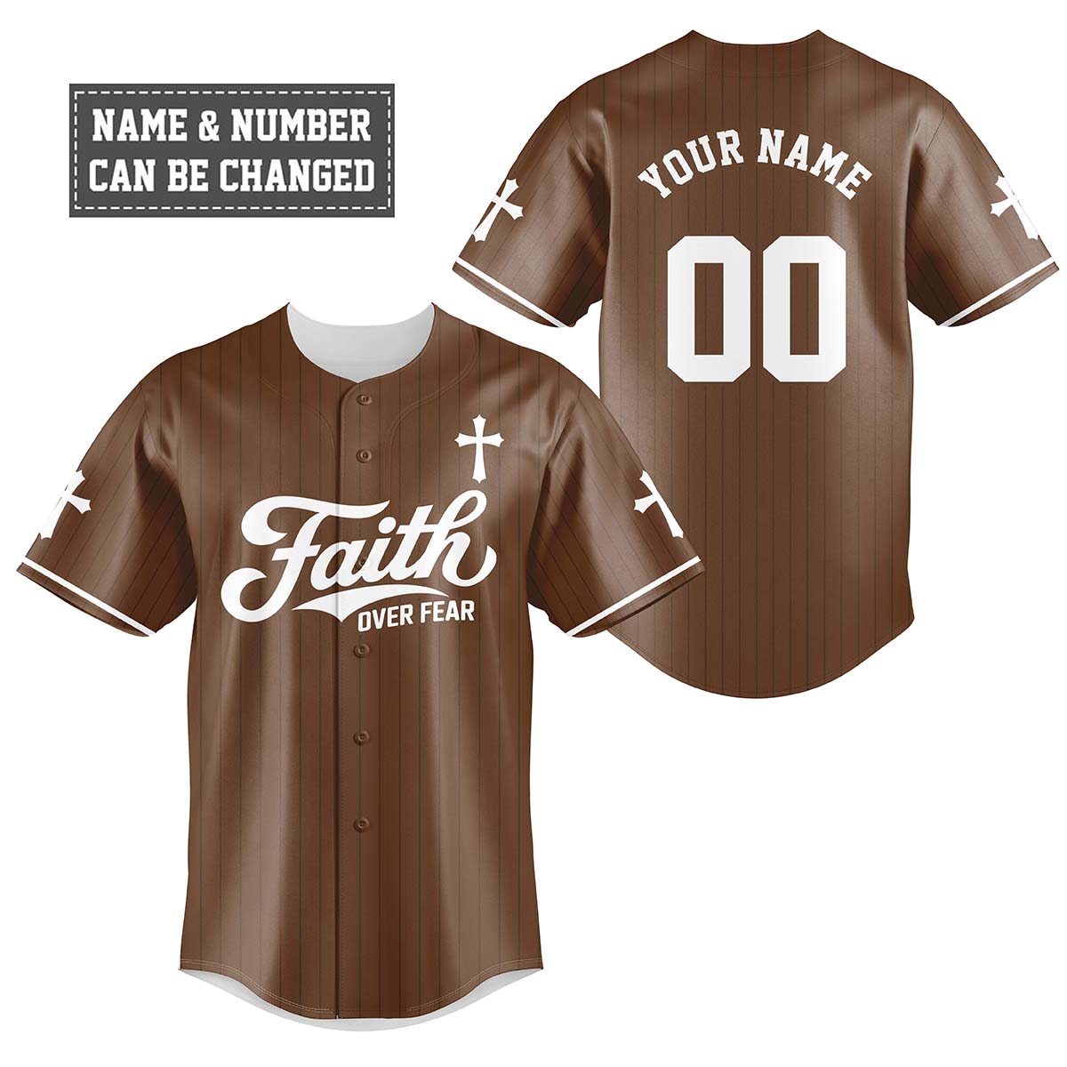 Faith Over Fear Baseball Jersey