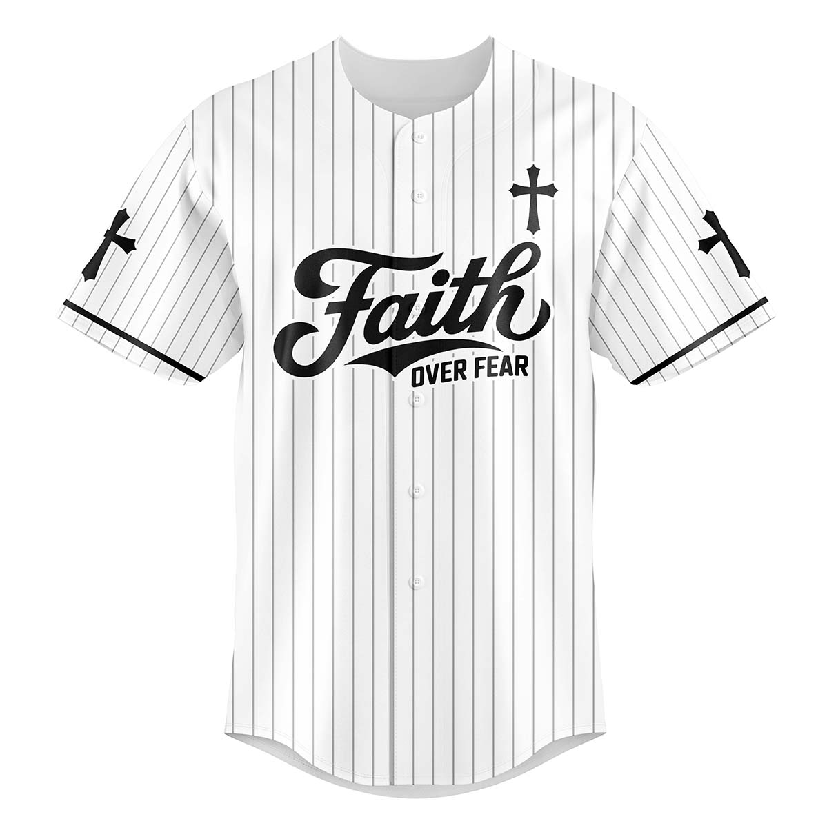 Faith Over Fear Baseball Jersey