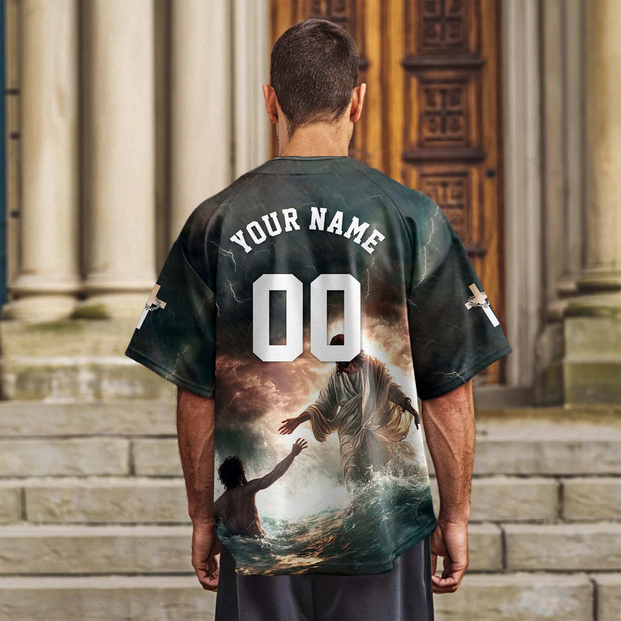 Jesus Save My Life Baseball Jersey