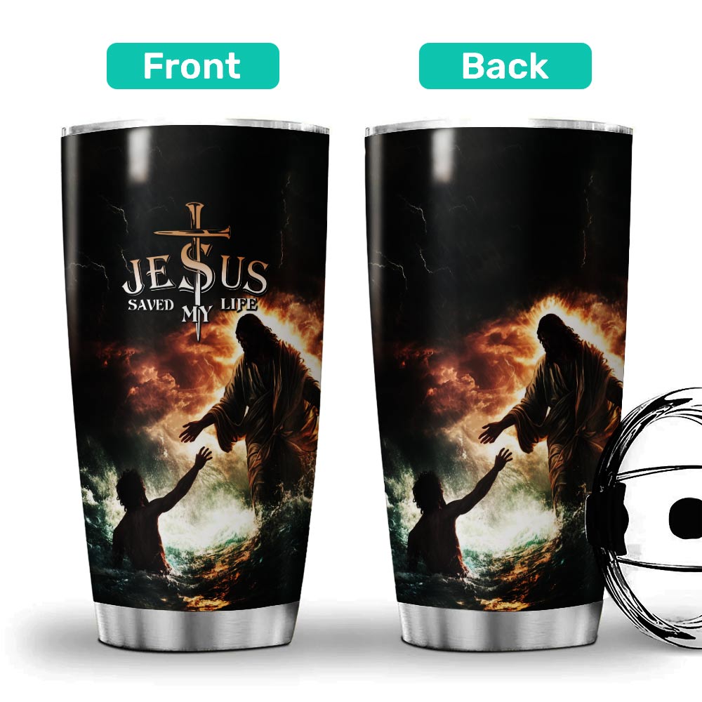 Jesus Save My Life Stainless Steel Tumbler
