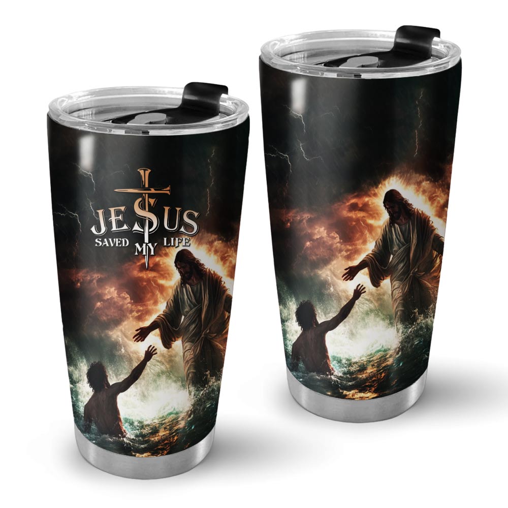 Jesus Save My Life Stainless Steel Tumbler