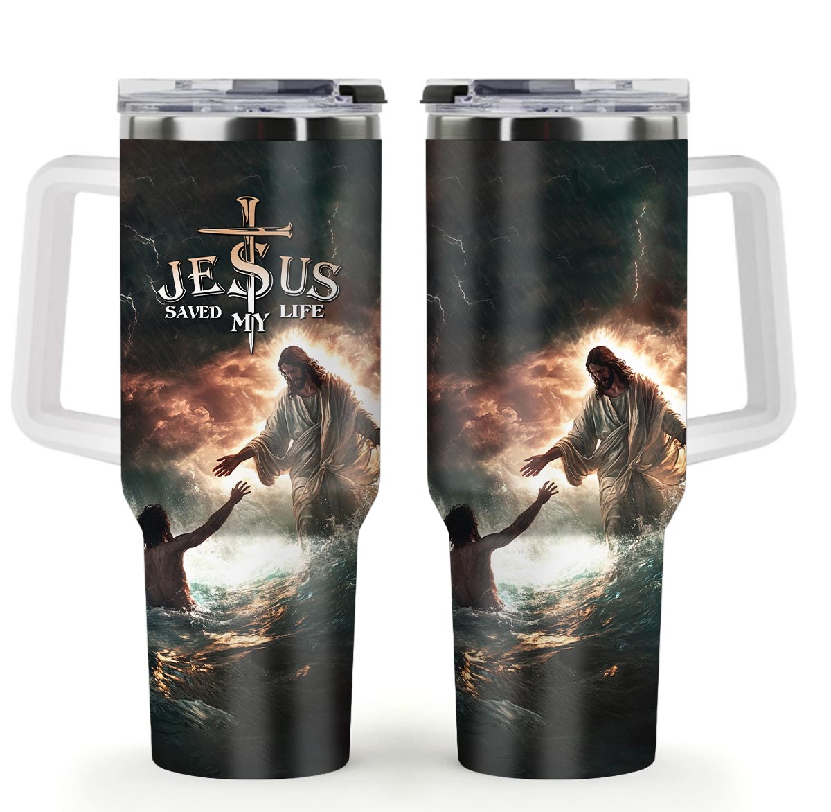 Jesus Save My Life Stainless Steel Tumbler