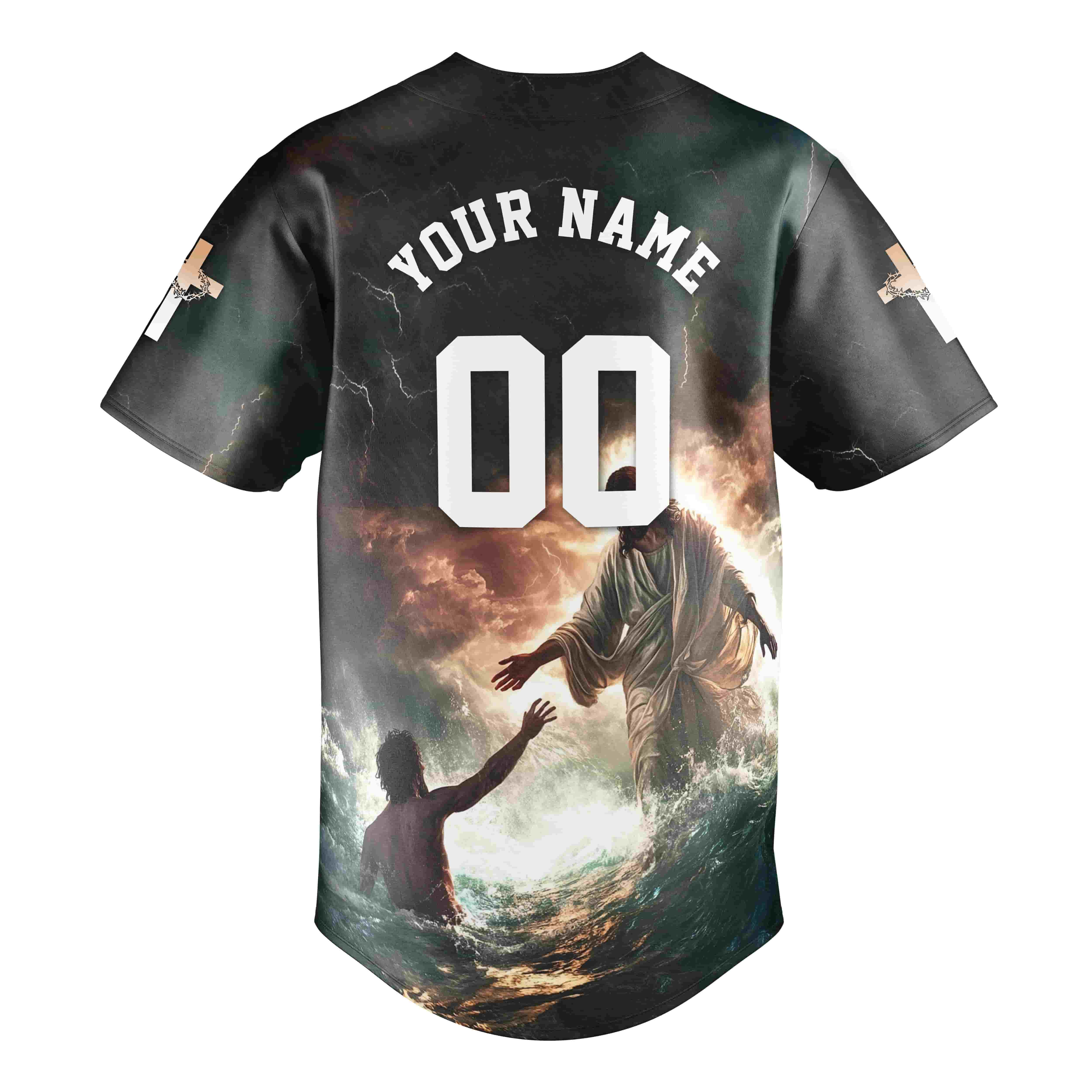 Jesus Save My Life Baseball Jersey