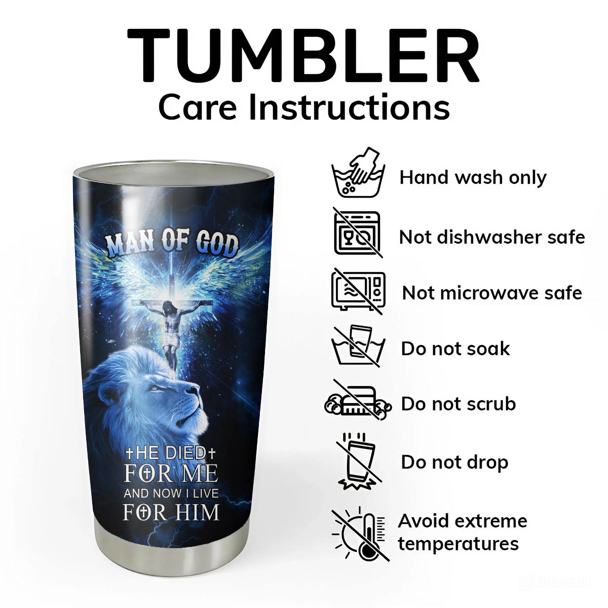 He Die For Me And Now I Live For Him Tumbler