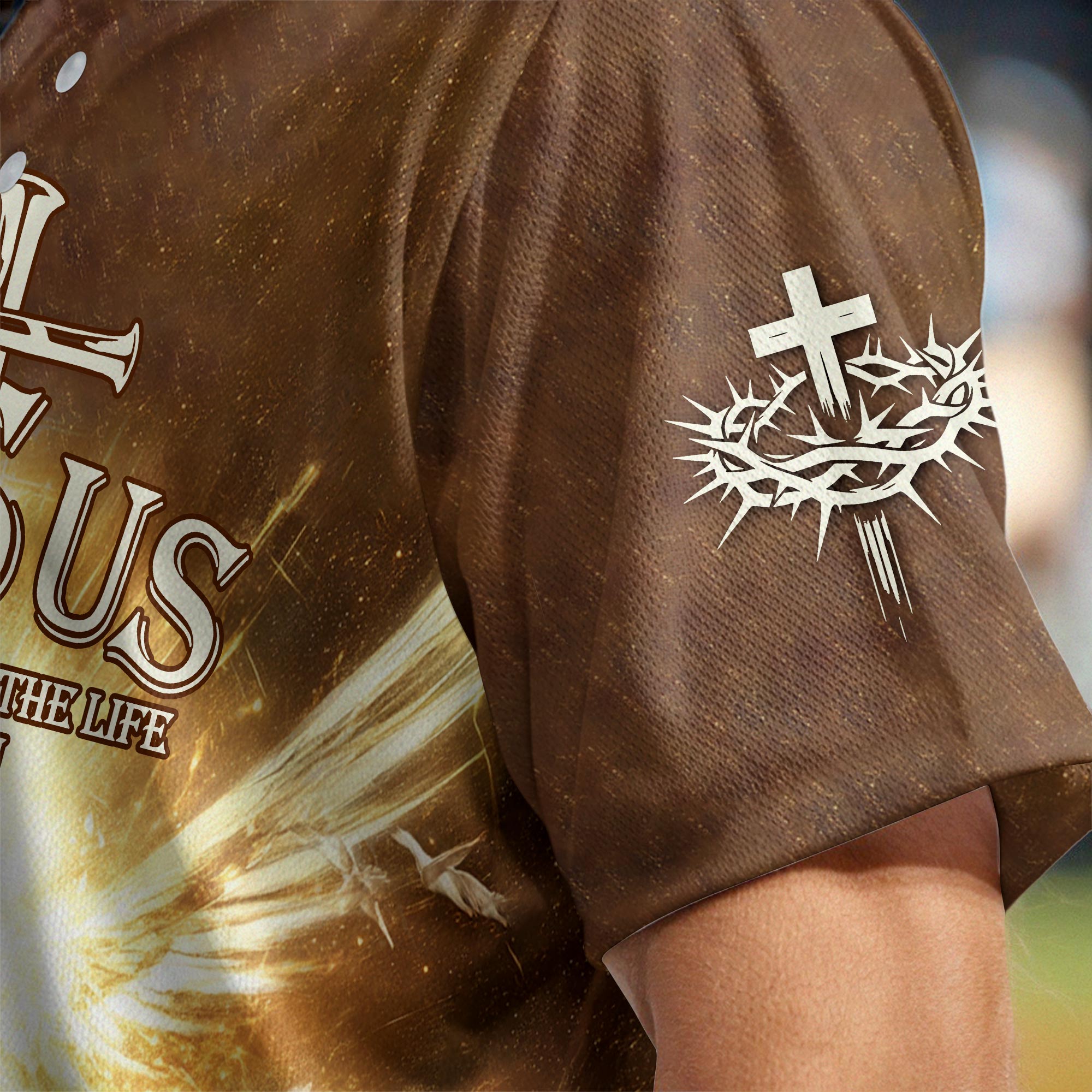 Jesus The Way, The Truth, The Life Baseball Jersey