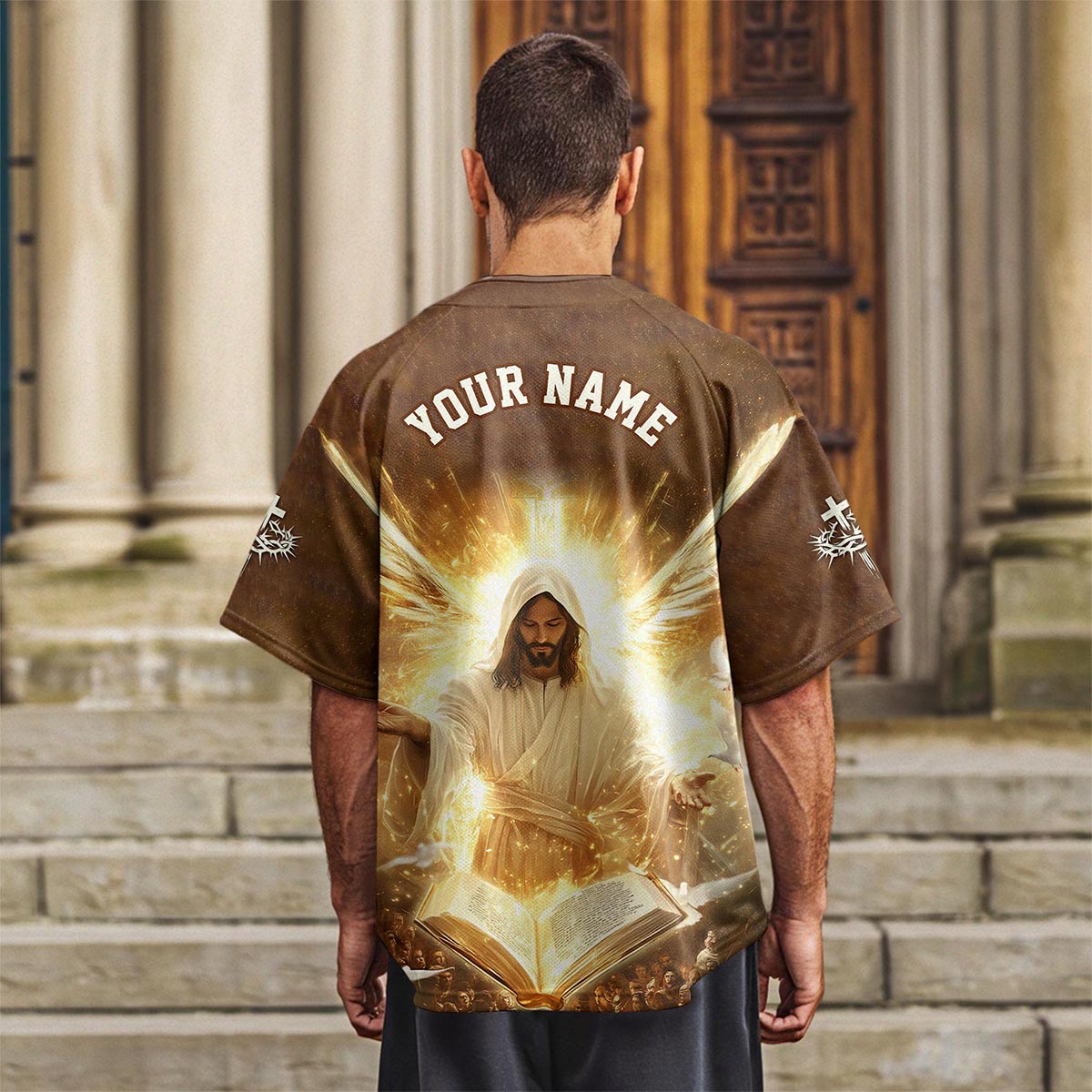 Jesus The Way, The Truth, The Life Custom Name Baseball Jersey