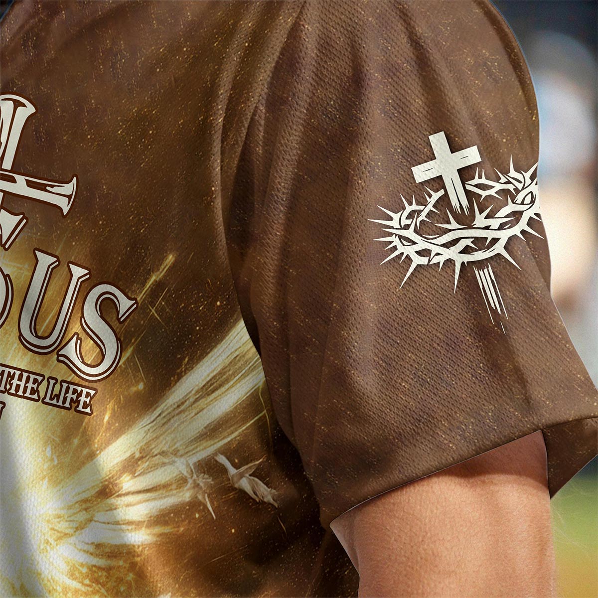 Jesus The Way, The Truth, The Life Custom Name Baseball Jersey