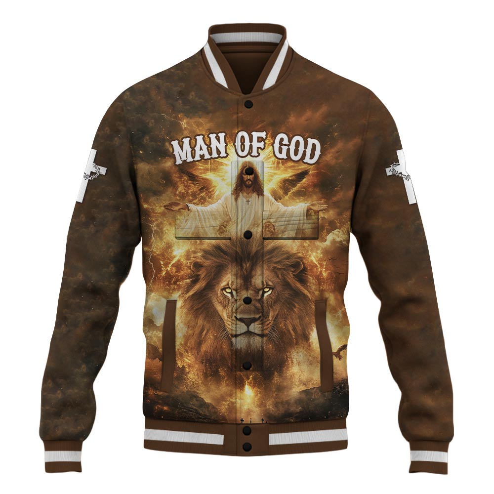 Man Of God Baseball Jacket