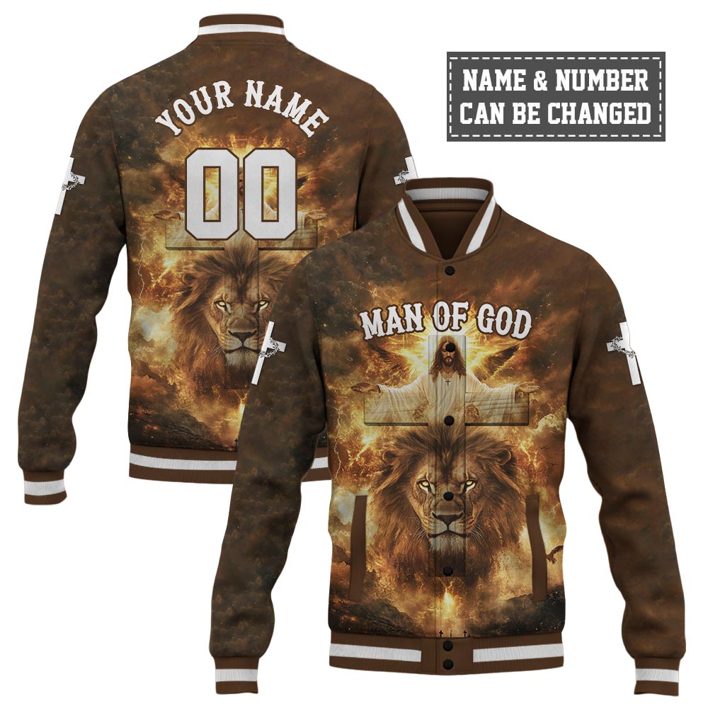 Man Of God Baseball Jacket