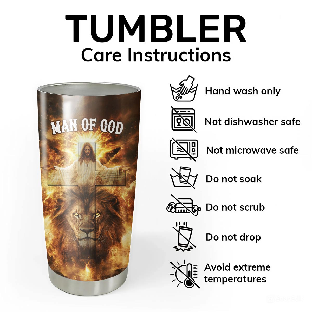 Man Of God Tumbler