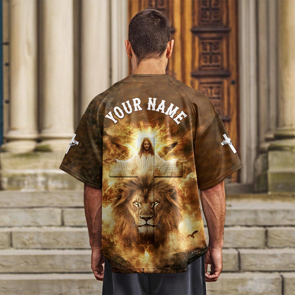 Man Of God Custom Name Baseball Jersey