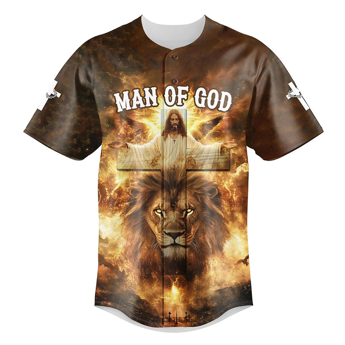 Man Of God Custom Name Baseball Jersey