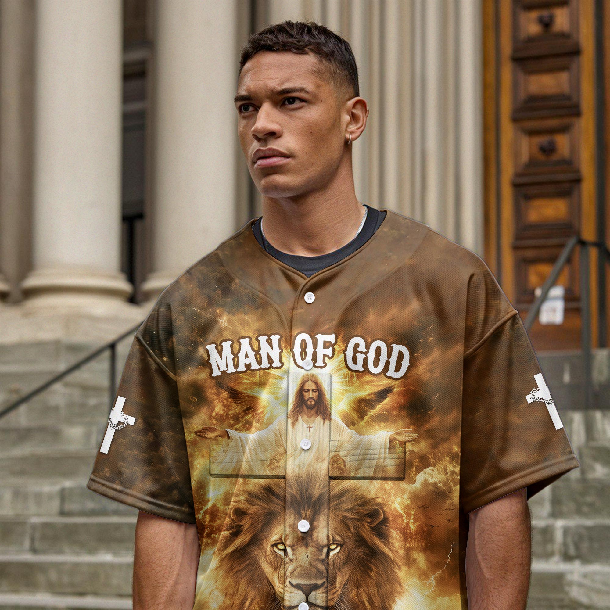 Man Of God Baseball Jersey