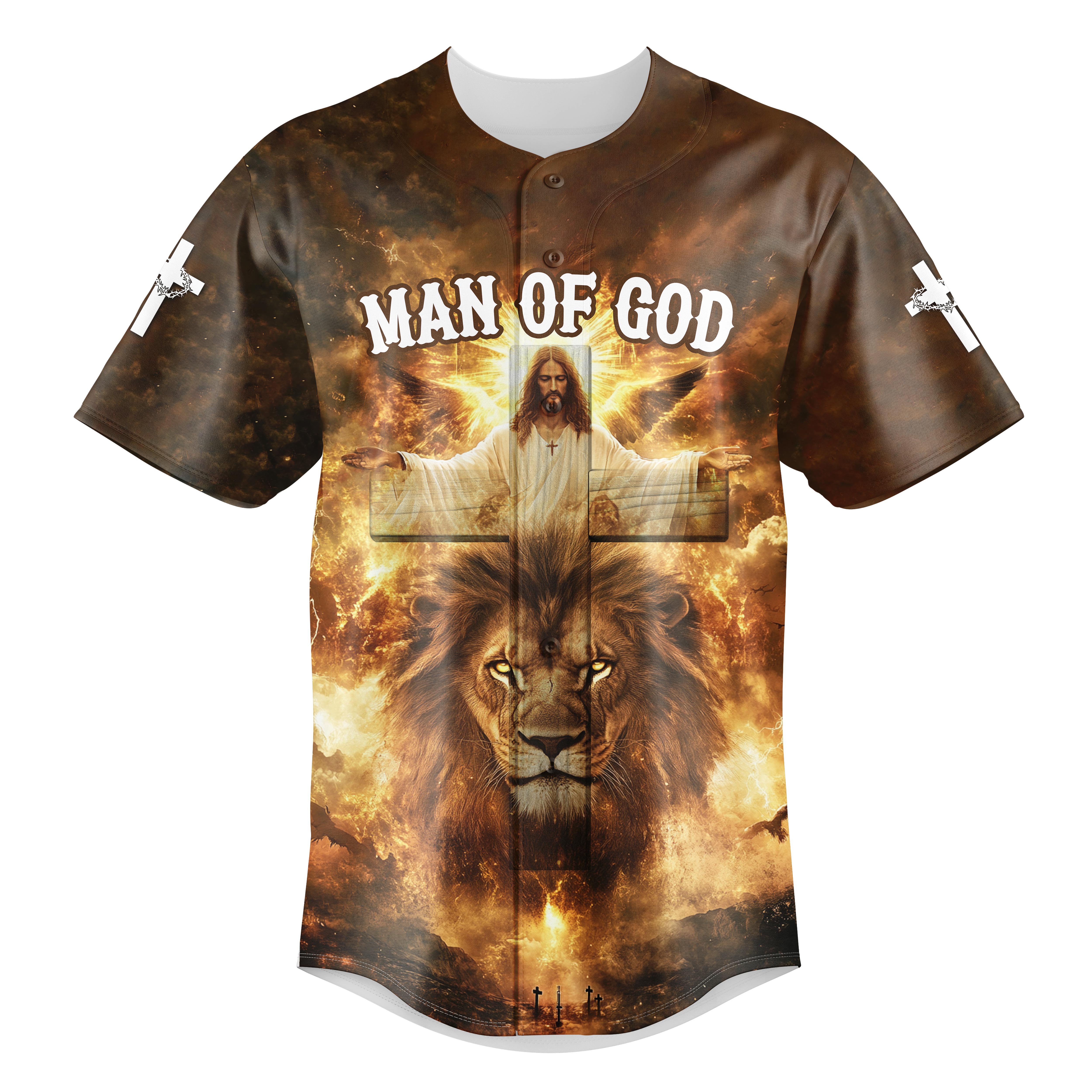 Man Of God Baseball Jersey