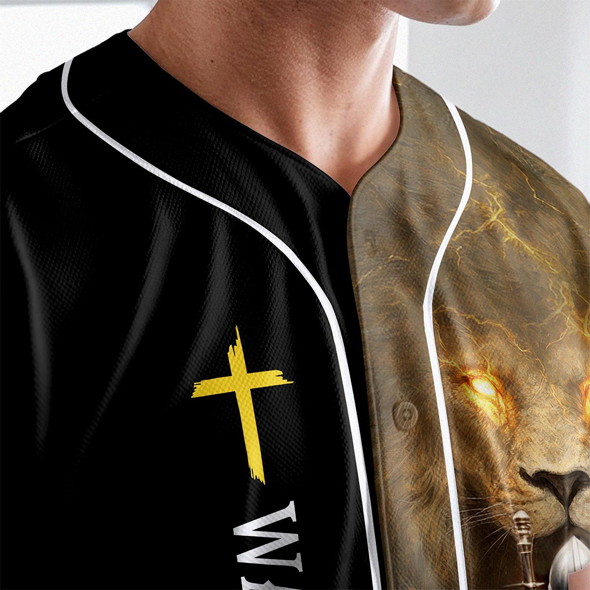 The Giant In Front Of You Is Never Bigger Than The God Inside Of You Custom Name Baseball Jersey