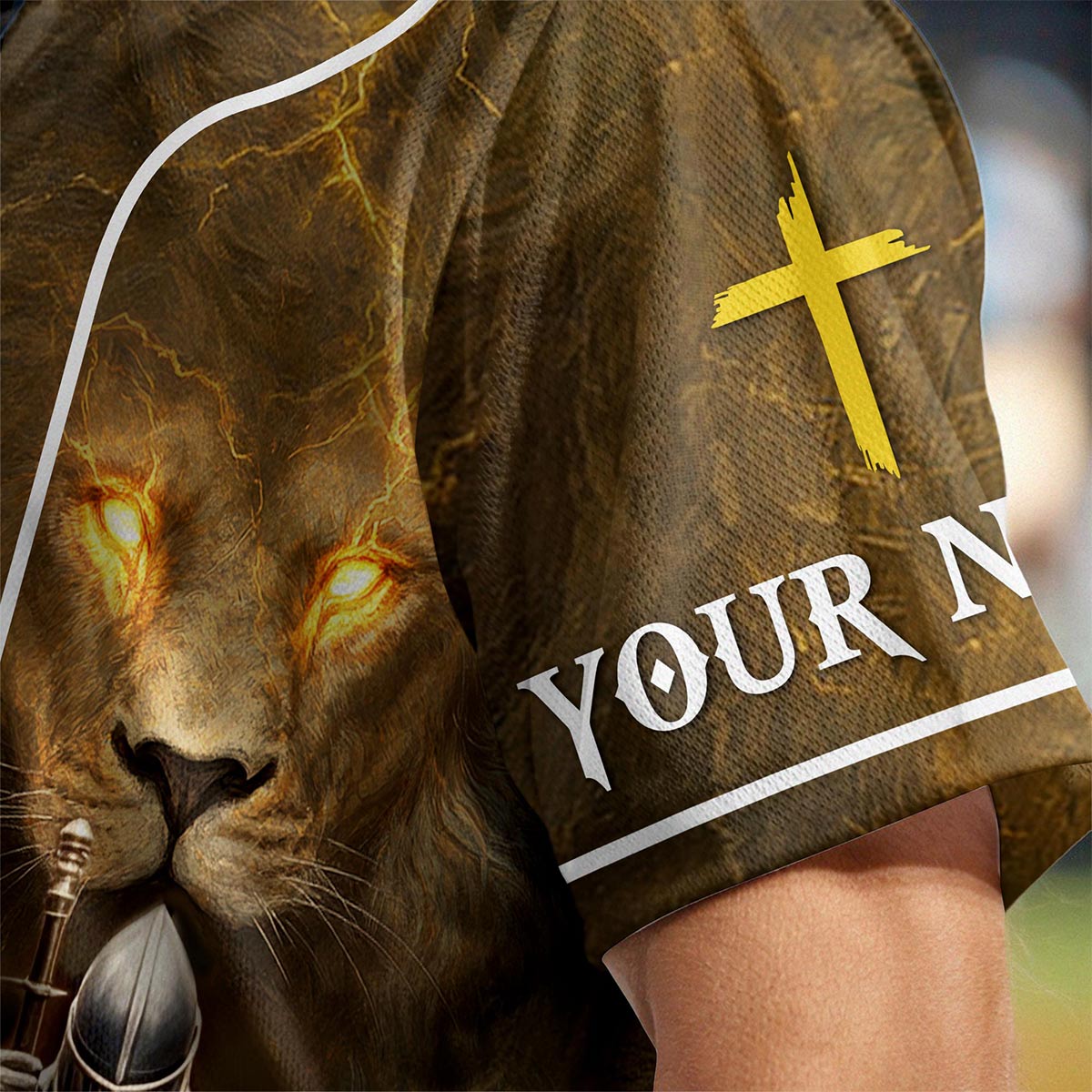 The Giant In Front Of You Is Never Bigger Than The God Inside Of You Custom Name Baseball Jersey
