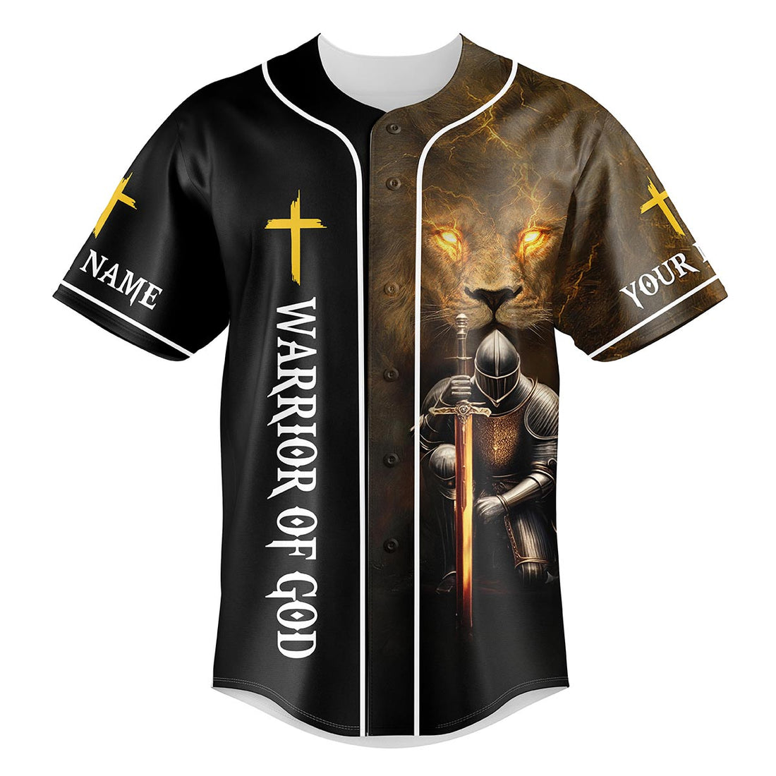 The Giant In Front Of You Is Never Bigger Than The God Inside Of You Custom Name Baseball Jersey