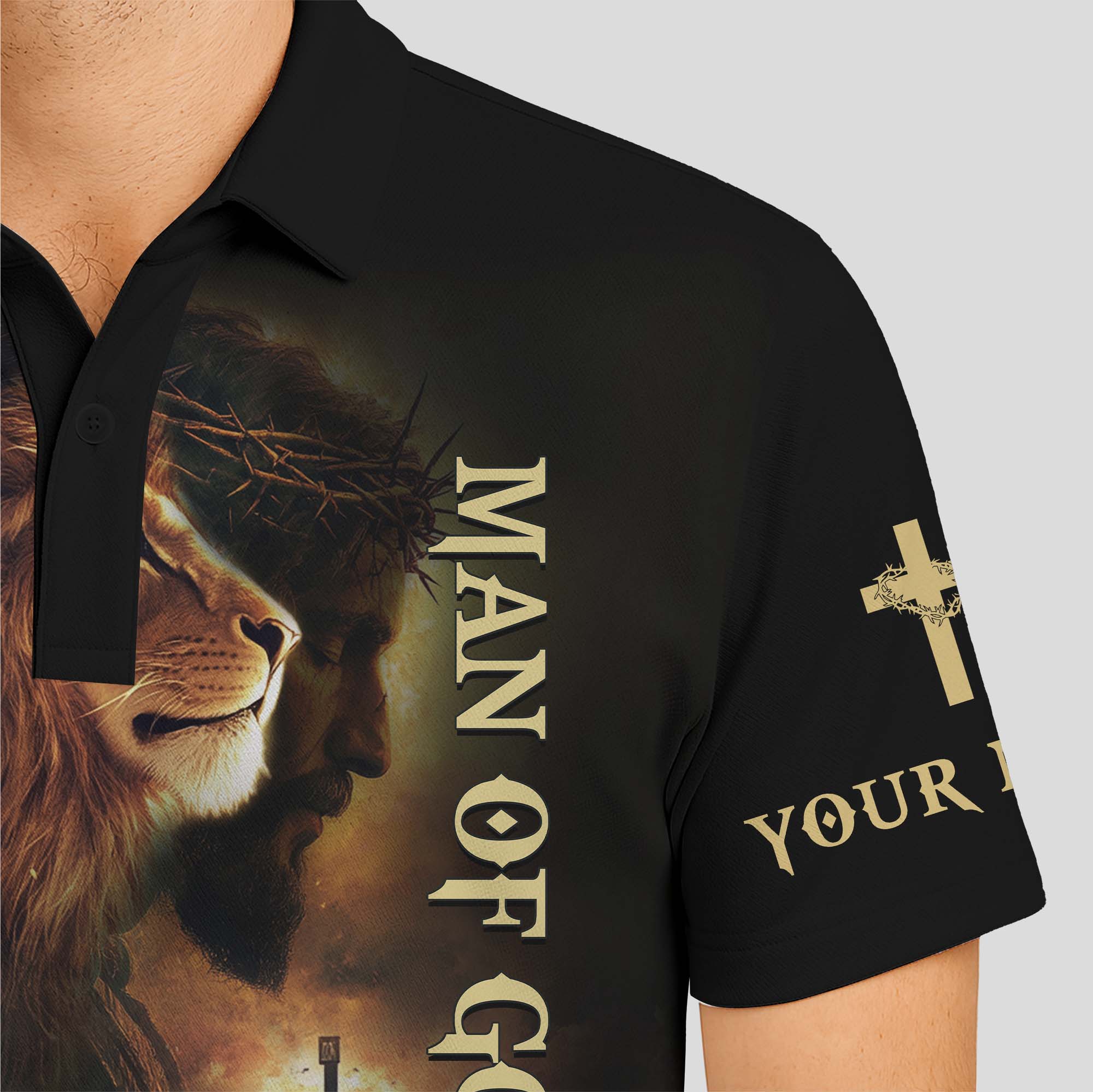 No Matter The Storm Lion Polo Shirt