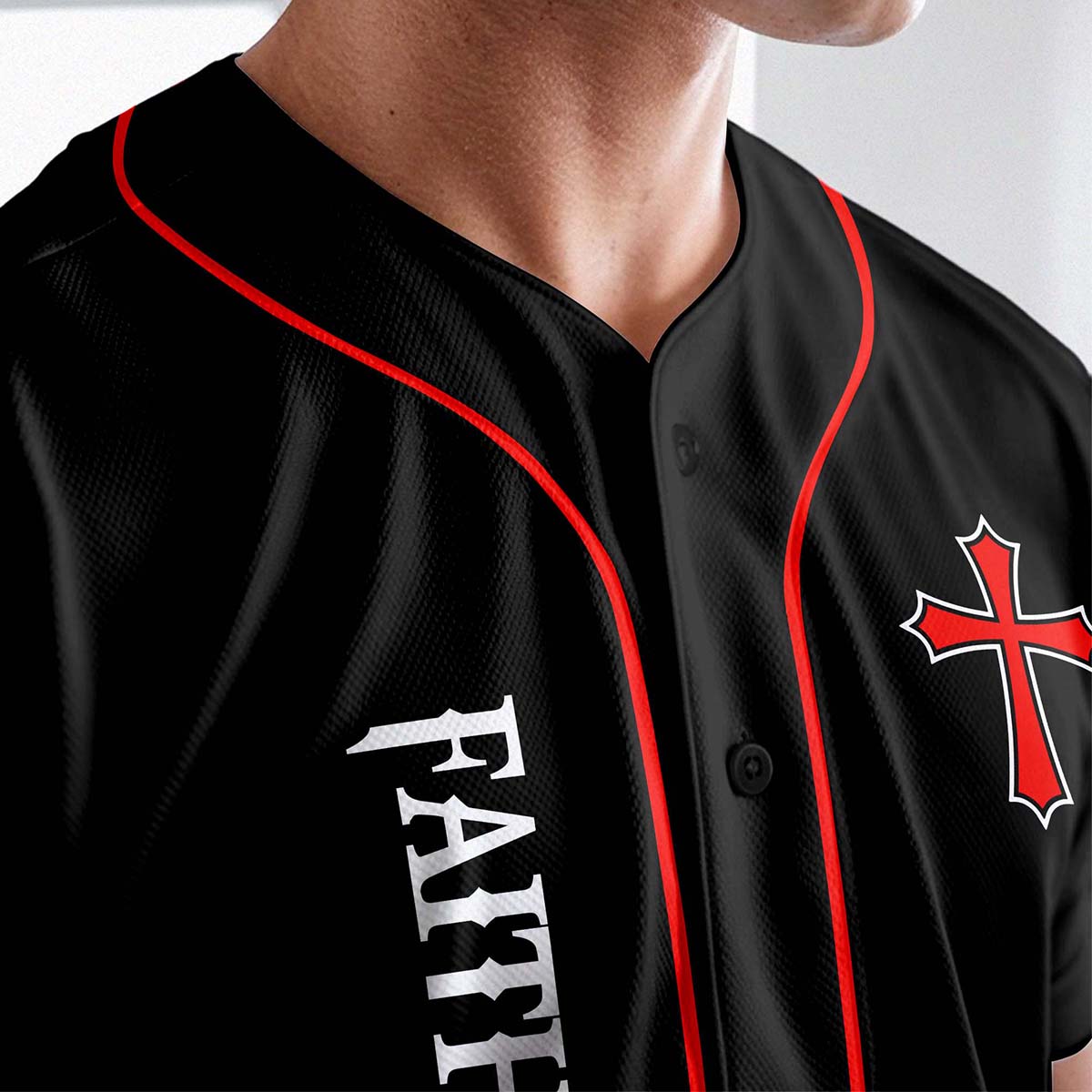 The Cross Is The Evidence Of God's Love For Us Custom Name Baseball Jersey