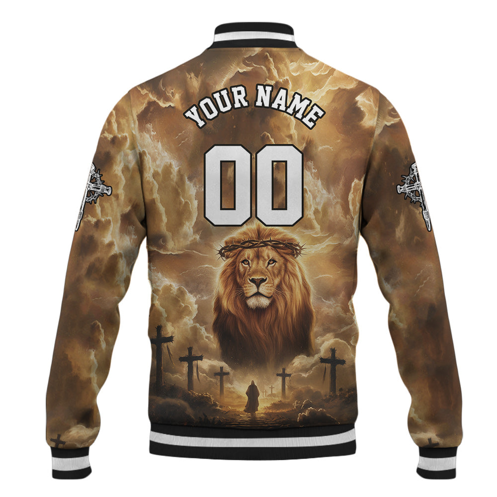 Man of God – Lion’s Courage Baseball Jacket