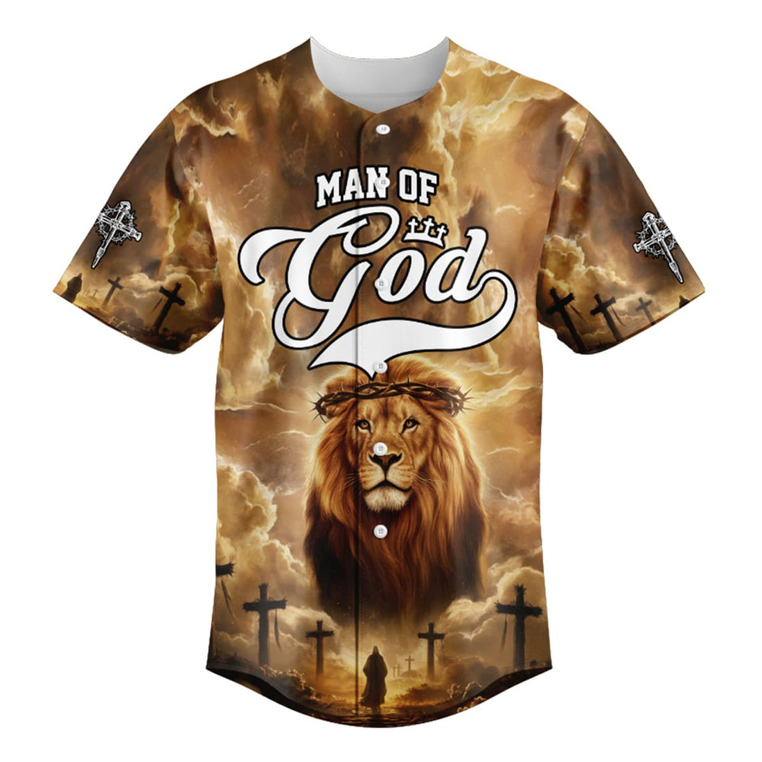 Man of God – Lion’s Courage Baseball Jersey