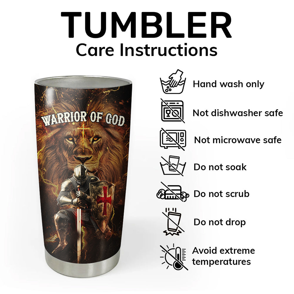 Warrior Of God Divine Crusader Tumbler
