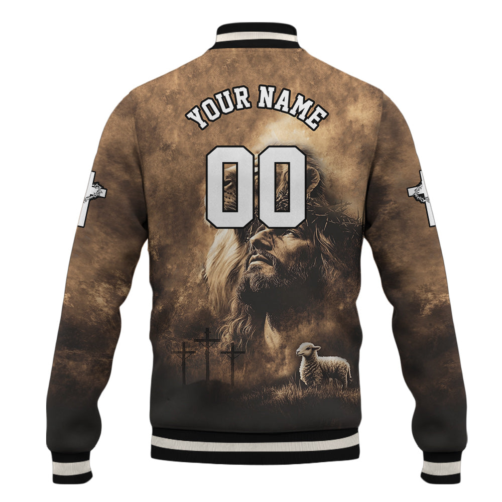 Jesus He Is Risen Baseball Jacket