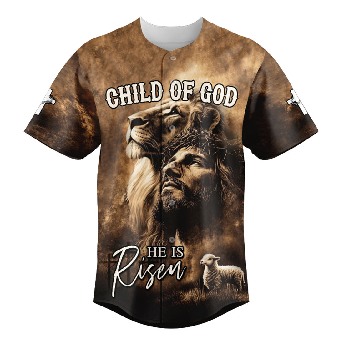 Jesus He Is Risen Baseball Jersey