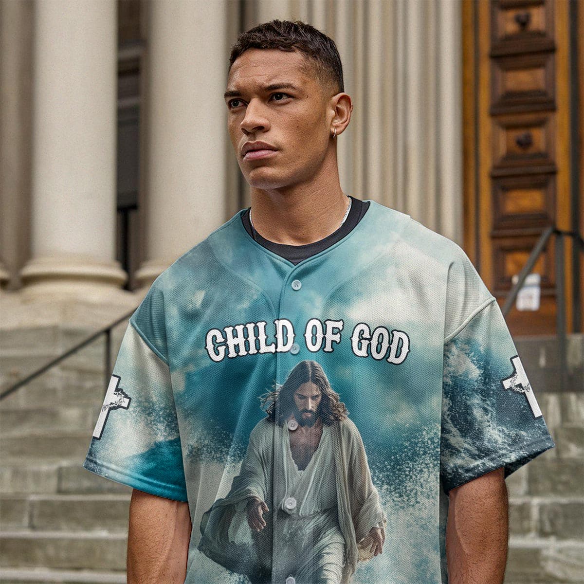 I will Walk by faith even when I cannot see Baseball Jersey