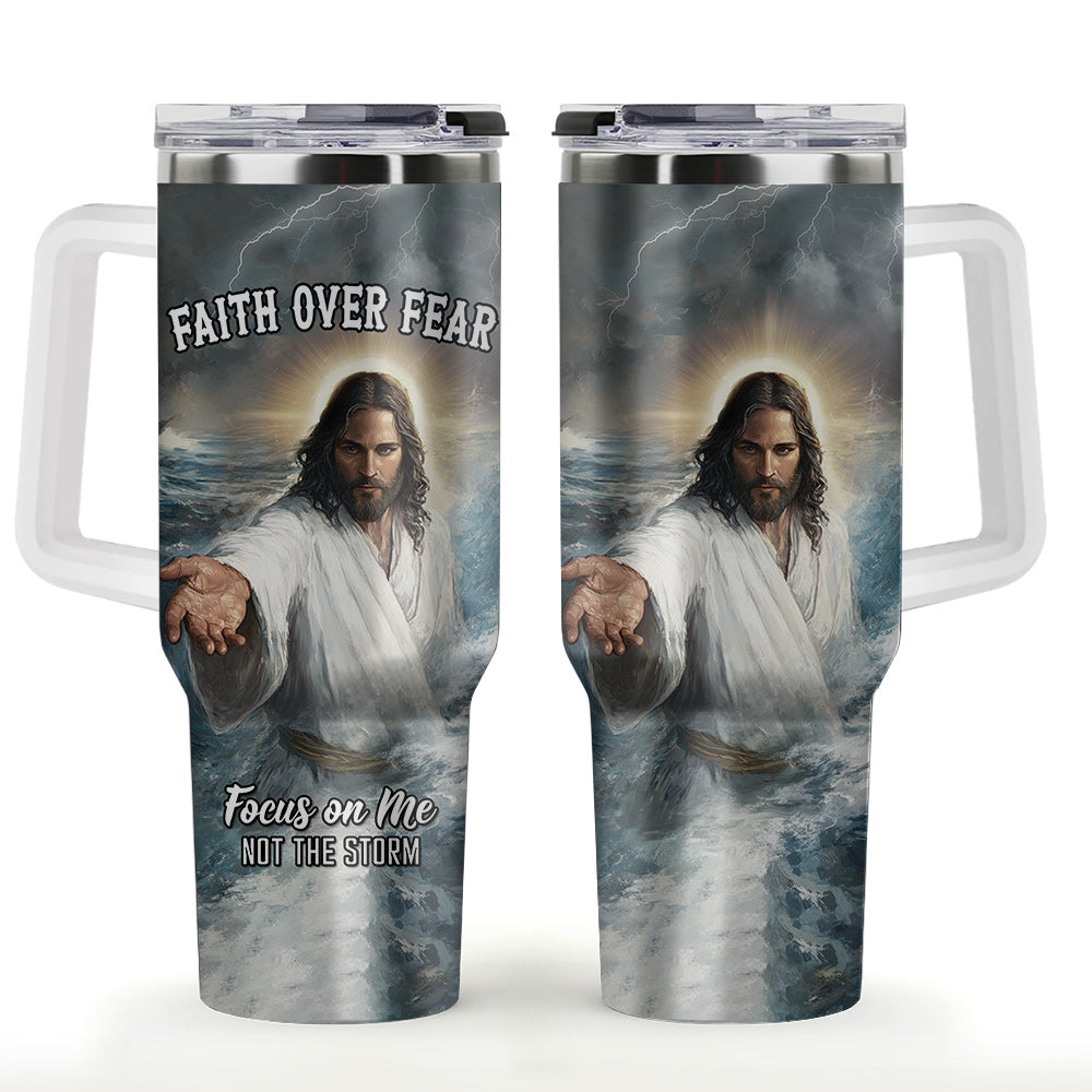 Focus on me not the Storm Stainless Steel Tumbler
