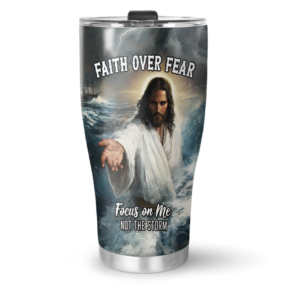 Focus on me not the Storm Stainless Steel Tumbler