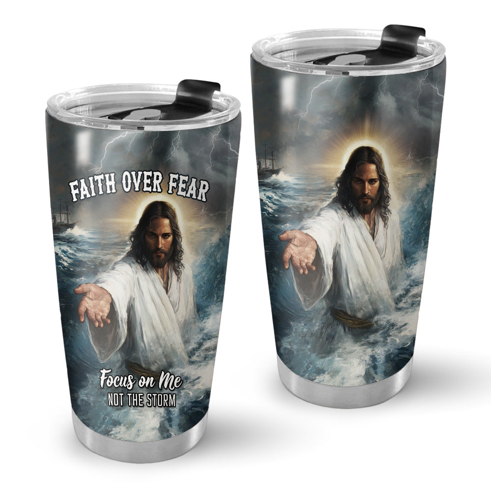 Focus on me not the Storm Stainless Steel Tumbler