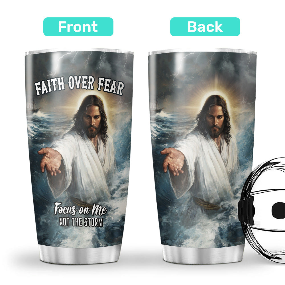 Focus on me not the Storm Stainless Steel Tumbler