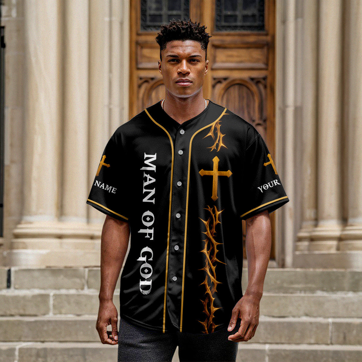 Way Maker Miracle Worker Promise Keeper Custom Name Baseball Jersey
