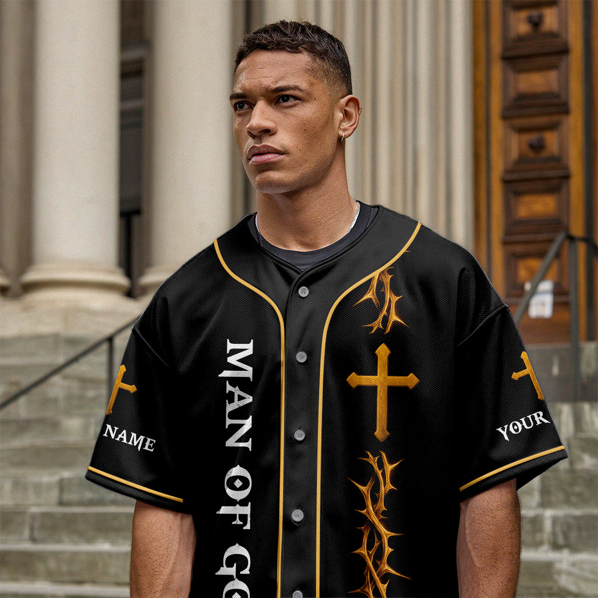 Way Maker Miracle Worker Promise Keeper Custom Name Baseball Jersey