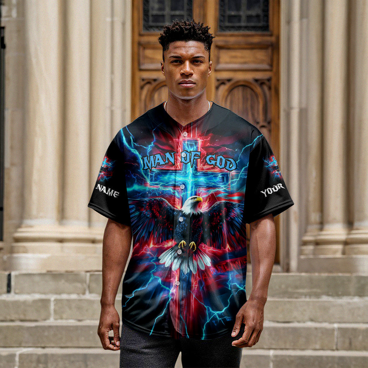 No Matter The Storm Custom Name Baseball Jersey
