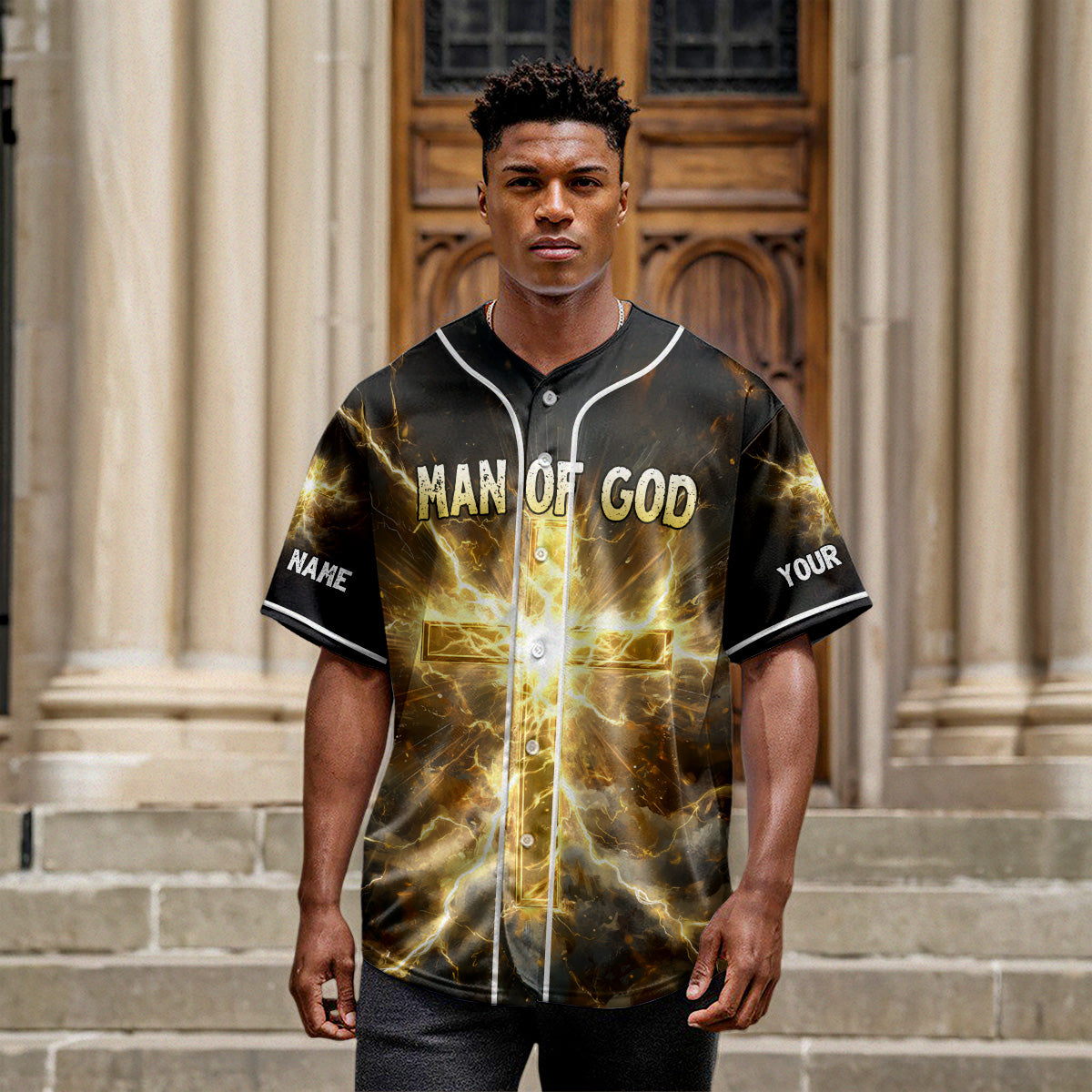 Lord Stood With Me Custom Name Baseball Jersey