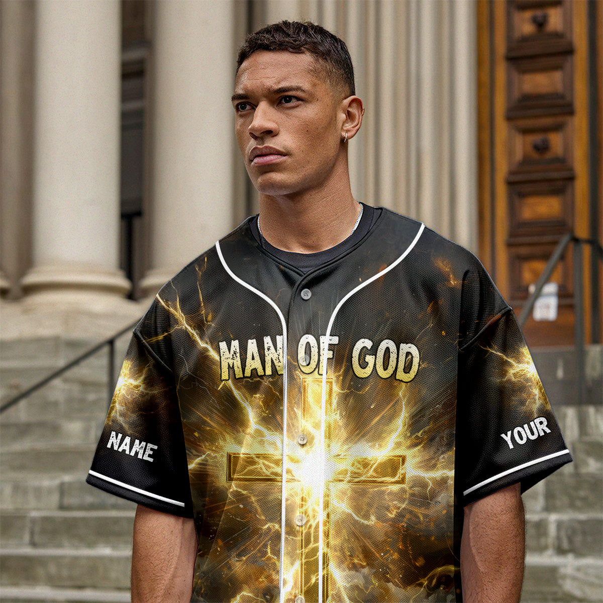 Lord Stood With Me Custom Name Baseball Jersey