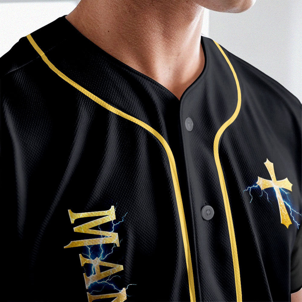My Soul Is Protected By The Armor Of Faith Warrior Custom Name Baseball Jersey