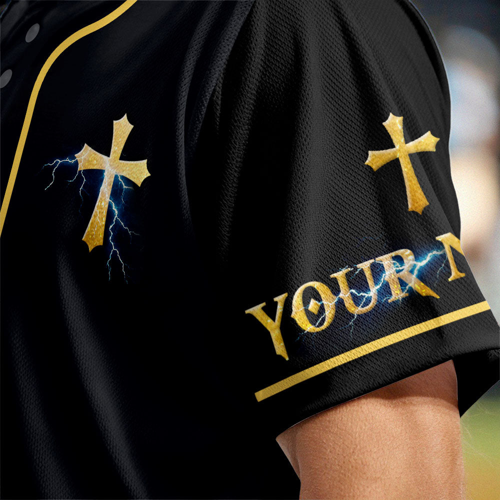 My Soul Is Protected By The Armor Of Faith Warrior Custom Name Baseball Jersey
