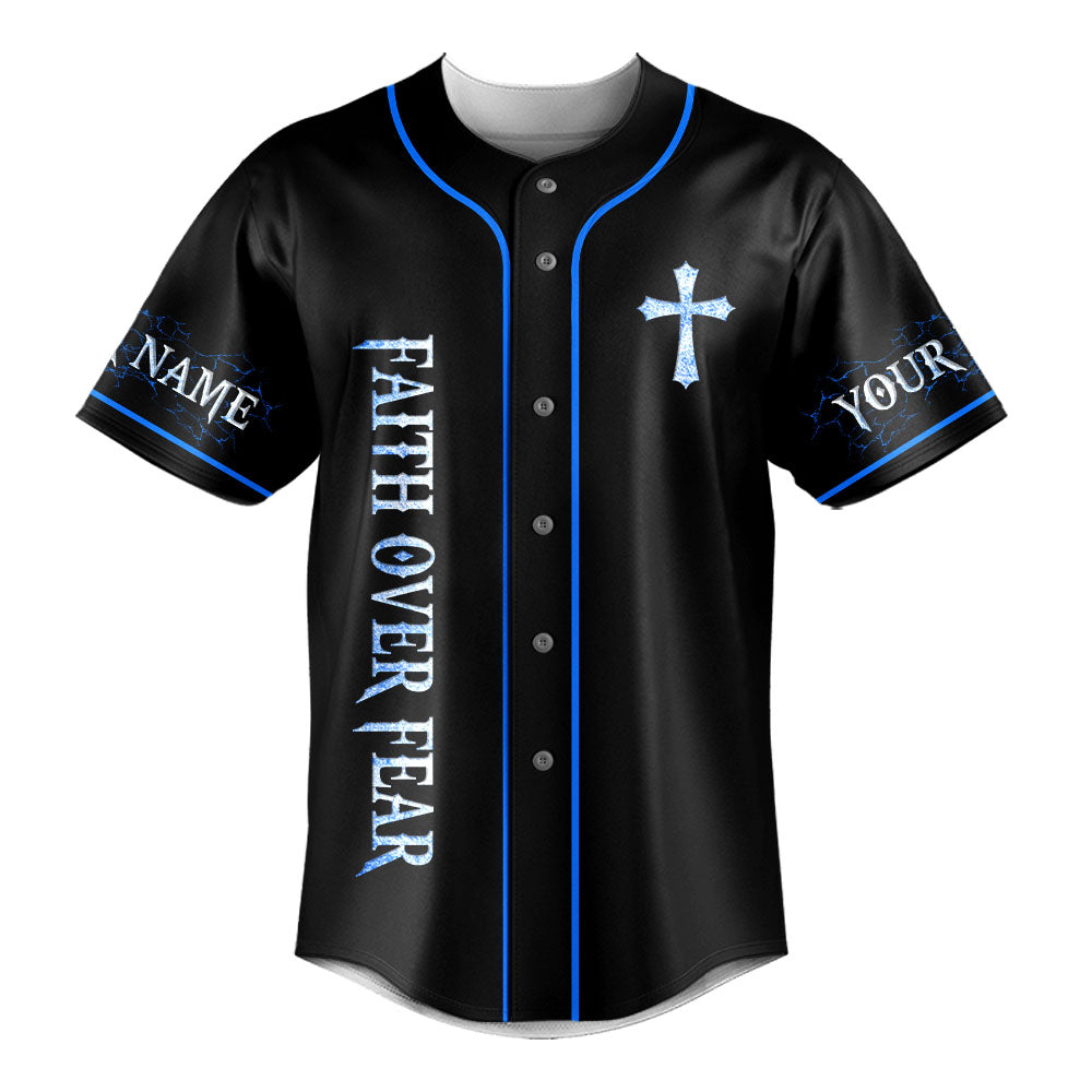 God Breaks Chains Not Promises Lion Custom Name Baseball Jersey