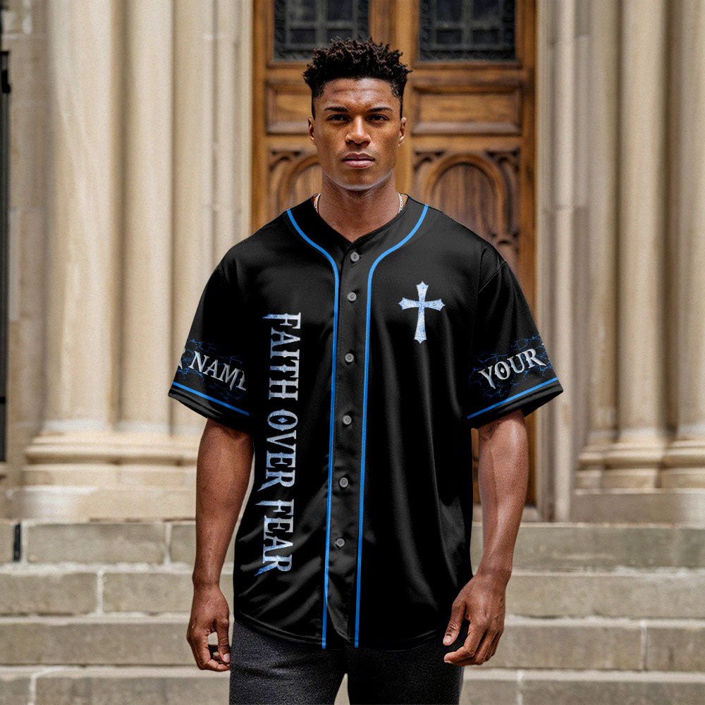 God Breaks Chains Not Promises Lion Custom Name Baseball Jersey
